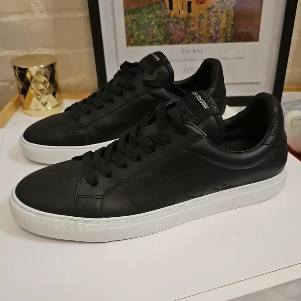 Zadig & Voltair Flash Leather Trainers for Men - Picture 6 of 13